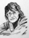 Portrait, Bleistift auf Papier, Zeichnung von Martin Feldbauer (Dank an Jan Posth), Hafenbad 1996