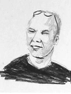 Portrait, Bleistift auf Papier, Zeichnung von Martin Feldbauer (Dank an Jan Posth), Hafenbad 1996