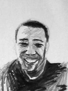 Portrait, Bleistift auf Papier, Zeichnung von Martin Feldbauer (Dank an Jan Posth), Hafenbad 1996