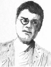 Portrait, Bleistift auf Papier, Zeichnung von Martin Feldbauer (Dank an Jan Posth), Hafenbad 1996