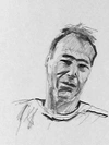Portrait, Bleistift auf Papier, Zeichnung von Martin Feldbauer (Dank an Jan Posth), Hafenbad 1996